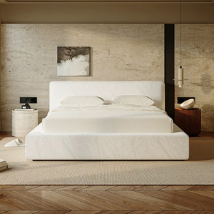 Mobilier moderne de chambre à coucher <span class=keywords><strong>Lit</strong></span> <span class=keywords><strong>en</strong></span> <span class=keywords><strong>bois</strong></span> king size de luxe <span class=keywords><strong>Lit</strong></span> souple <span class=keywords><strong>Lit</strong></span> <span class=keywords><strong>gigogne</strong></span> minimaliste italien avec sac rembourré <span class=keywords><strong>en</strong></span> tissu - Product Image 4