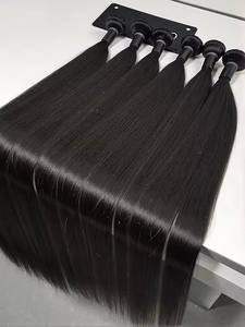 Vente en gros de mèches de cheveux brésiliens Remy à trame simple, double trame, ondulées, de 8 à 26 pouces, 100 g, prêtes pour la permanente, cheveux naturels - Product Image 2