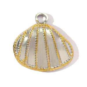 Stainless Steel 18k Gold Plated Two Tone Irregular Geometric Shape Love Shell <strong>Honey</strong> Moon DIY Waterproof <strong>Charm</strong> Yf6605 - Product Image 5