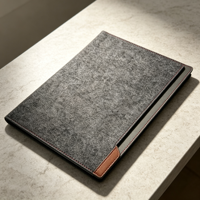 Sac à bandoulière pour ordinateur portable en feutre personnalisé avec étiquette en cuir, simple, décontracté, léger, grande capacité, portable et moderne pour le bureau