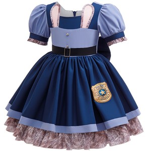 <span class=keywords><strong>Costume</strong></span> da <span class=keywords><strong>Poliziotta</strong></span> Judy Hopps per Bambine, Vestito da Coniglietta per Carnevale, Compleanno, <span class=keywords><strong>Halloween</strong></span>, Festa in Maschera - Product Image 2