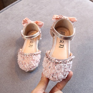 Ballerines pour Filles Ornées de Strass Chaussures de Cérémonie pour Enfants Princesse Sandales Bébé Prix Avantageux - Product Image 4