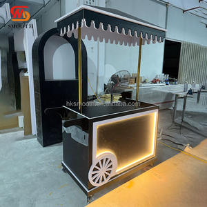 Chariot de nourriture, de dessert et de bonbons SMOOTH, chariot de décoration de mariage, chariot de centre commercial, chariot à fleurs, chariot à bonbons en acrylique PVC avec lumière - Product Image 3