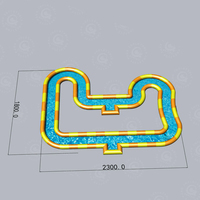 Tunnel aquatique gonflable personnalisé pour rivière paresseuse, toboggan flottant pour jeux aquatiques