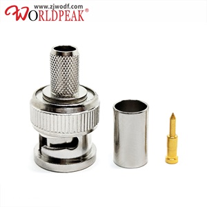 75 Ohm 50ohm Coaxial SDI RF Connector BNC Male Crimp For RG59 WDFR240 Rg8x 6G-SDI 4K UHD HD Video Camera Cable