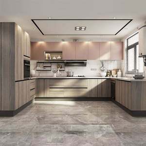 Small <b>Kitchen</b> Custom 18mm Contemporary Cabinets Solid Wood Birch Waterproof Storage in Foshan <b>Kitchen</b> <b>Furniture</b> - Product Image 2