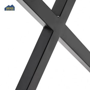 Patas de Mesa de Comedor Estilo Industrial Vintage Moderno, 40 Pulgadas, Acero con Recubrimiento en Polvo, para Sala de Estar o Exteriores, Forma de X - Product Image 6