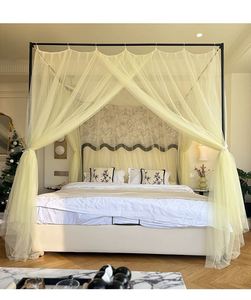 Custom Luxury Bed <b>Curtains</b> for All Seasons Girls <b>Princess</b> Room Bedroom - Product Image 6