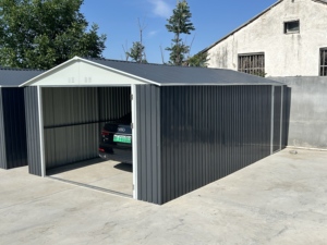 Cabanon <span class=keywords><strong>de</strong></span> <span class=keywords><strong>garage</strong></span> en métal <span class=keywords><strong>de</strong></span> 12x20 pieds <span class=keywords><strong>avec</strong></span> serrures à double <span class=keywords><strong>porte</strong></span> Bouches d'aération <span class=keywords><strong>Abri</strong></span> <span class=keywords><strong>de</strong></span> <span class=keywords><strong>jardin</strong></span> Espace <span class=keywords><strong>de</strong></span> rangement polyvalent durable en métal - Product Image 3