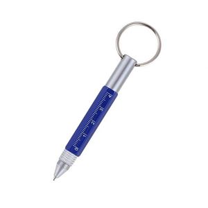 4 in 1 Multi Function Ruler Screwdriver Pen With Keychain, <b>Mini</b> Pocket Metric <b>Scale</b> Tool Pen Custom Logo - Product Image 3