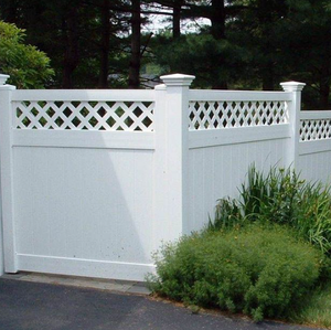 Valla de vinilo de 6 pies de altura, valla de PVC, valla cerrada de PVC, valla blanca de vinilo, valla <span class=keywords><strong>vertical</strong></span> moderna y elegante <span class=keywords><strong>para</strong></span> jardín - Product Image 1