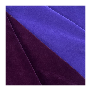 100% polyester <strong>purple</strong> color cotton <strong>Velvet</strong> Flocked Upholstery Fabric - Product Image 6