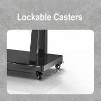 Pantallas de Monitor de Panel plano de Plasma de 55-100 pulgadas Soporte de TV Móvil y elevador Carro de TV Capacidad de carga 310 Lbs con estante de DVD