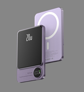 เครื่องชาร์จแม่เหล็ก PD 20W น้ำหนักเบาพิเศษ15W แบบไร้สาย5000mAh แบตเตอรี่สำรอง10000mAh สำหรับ iPhone - Product Image 5