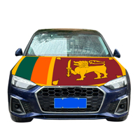 Vente en gros 120x150cm Sri Lanka housses de capot de voiture résistant à l'usure et durable couvercle de capot de moteur avec des graphiques d'impression numérique