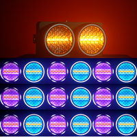 RGBW 120W Retro Matrix LED Stage Light DMX 2-Eyes Audience Blinder Iluminación ambiental DJ Strobe Wash Retroiluminación con lámpara de aluminio