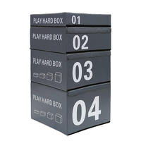 Caja de Salto Pliométrica Ajustable Ecológica de 75x90cm con Logotipo Personalizado OEM, Modelo P-195, Espuma EPE/Adhesiva + Malla, Precios de Fábrica ZJFIT
