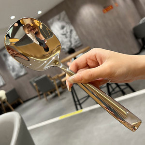 Stainless Steel Serving Spoon 316L Large Mirror Polished <b>Kitchen</b> Utensil For Household Use - Product Image 2