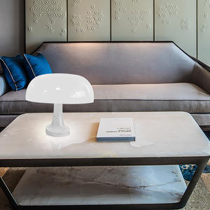 Led Mushroom Hotel Dormitorio Mesita de noche Decoración para el hogar Iluminación Lámpara de mesa de escritorio minimalista moderna para sala de estar - Product Image 3