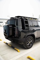 Pour Accessoires JETOUR T2 Échelle Pliante de Voyageur Nouveau Design 2023 4x4 Tout-Terrain en Aluminium Échelle Latérale de Toit Pliable