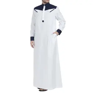2022 neueste ethnische Kostüm muslimische Männer Kleid islamische Kleidung Thobe marok kanis chen Thobe für Männer Großhandel islamische muslimische Kleidung