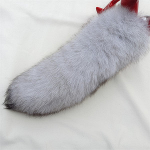 Queue de renard en fourrure véritable, <span class=keywords><strong>plug</strong></span> <span class=keywords><strong>anal</strong></span> détachable, queue de chat pour cosplay, jouet sexuel <span class=keywords><strong>anal</strong></span> pour jeux de rôle animaliers, accessoire de jeu de rôle. - Product Image 1