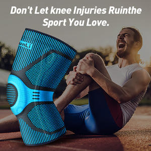 Kunli ที่รัดเข่าสำหรับเล่นกีฬาแบบพรีเมี่ยมพร้อมซิลิโคนสปริงแผ่นรองเข่าที่เหมาะสำหรับใส่วิ่งออกกำลังกายบาสเกตบอล - Product Image 3