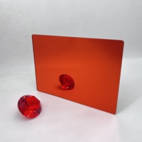 Vente en gros de feuilles d'acrylique miroir argentées, dorées, roses et violettes de 4 pieds sur 8 pieds, feuilles de miroir en plastique