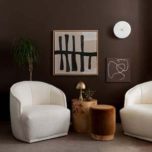 Mesa de Noche Cilíndrica de Madera Jia Wenjun T26, Mesa Auxiliar de Estilo Vintage - Product Image 5