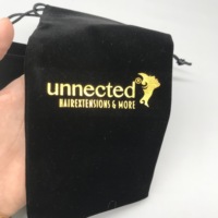 Pochette à bijoux en daim avec Logo imprimé de haute qualité