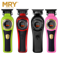 Tondeuse à cheveux professionnelle MRY 7000 tr/min, rechargeable par USB, sans fil, avec écran LCD, lame en acier inoxydable, 5W, pour salon et domicile