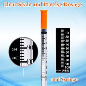 Seringue d'insuline vétérinaire stérile jetable, équipement de désinfection, seringue d'injection d'insuline - Product Image 4