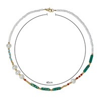 Accessoires de mode 2026, collier de plage bohème en perles arc-en-ciel