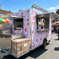 Camions de restauration multifonctionnels certifiés DOT, en tôle galvanisée, pour chocolaterie, restaurants et remorques alimentaires