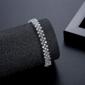 LUOTEEMI — Bracelets et Bracelets en Zircon, bijoux de luxe à la mode, bijou de mariage AA cubique en diamant de zircone - Product Image 5