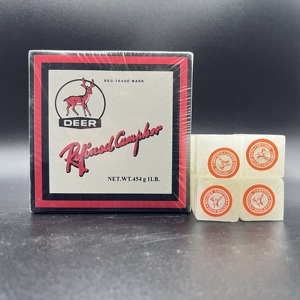 Deer Brand 1/4 oz 96% Pure Camphor <span class=keywords><strong>Alcanfor</strong></span> Tabletas Bloques de <span class=keywords><strong>alcanfor</strong></span> desechables en caja para venta al por mayor - Product Image 3