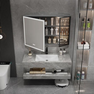 Mueble de baño nórdico de madera maciza 900*460*850mm tocador de baño moderno conjunto de gabinete - Product Image 3