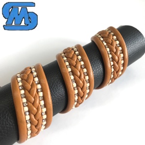 <span class=keywords><strong>Cord</strong></span>ón de PU con Pedrería para la Parte Superior de Sandalias de Diseñador de Verano - Product Image 4