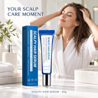Sérum capillaire Scalpy en marque propre, ampoule capillaire avec niacinamide, panthénol et extrait d'avoine pour le soin du cuir chevelu et des cheveux plus forts