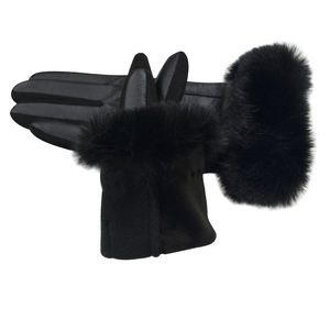 Fashion PU Leather <b>Gloves</b> for Winter 2025 New Style Keep Warm <b>Touchscreen</b> <b>Gloves</b> Comfortable Women' <b>Gloves</b> - Product Image 6