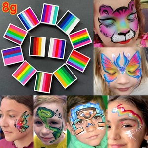 สีเพ้นท์หน้าแบบแยกสี ปลอดสารพิษ สีน้ำสำหรับเพ้นท์ร่างกาย พาเลทสำหรับงานศิลปะ สำหรับงานปาร์ตี้ฮาโลวีน งานเฉลิมฉลอง เด็กและผู้ใหญ่ ใช้เพ้นท์หน้า - Product Image 4