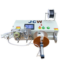 Dispositif de rembobinage de fil électrique intelligent JCW-WB05, très vendu, sur table, machine automatique de mesure, de coupe, de rembobinage et de nouage de câbles