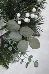 Guirlandes de Noël suspendues personnalisées populaires, couronnes de Noël artificielles, couronne de porte de Noël - Product Image 4