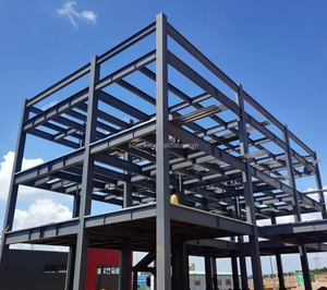 Structure en acier préfabriquée ESSAR à prix d'usine, entrepôt en structure métallique préfabriquée avec soudure professionnelle - Product Image 2