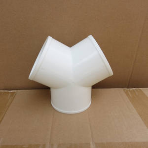 Conector en Y para Ductos de 6 Pulgadas de Diámetro (150 mm), Divisor, Unificador, <span class=keywords><strong>Ducto</strong></span> Redondo de Plástico para Extractores de Aire, Baño, Cocina - Product Image 3