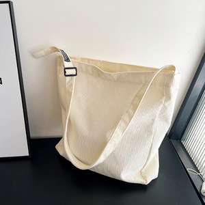 Borsa a tracolla Vintage <span class=keywords><strong>Chic</strong></span> <span class=keywords><strong>Casual</strong></span> da <span class=keywords><strong>donna</strong></span> tinta unita in velluto a coste Boho borsa da viaggio per Shopping Eco Friendly personalizzata all'ingrosso - Product Image 4