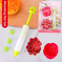 DIY Umweltfreundliches Silikon-Kuchendekorations-Set mit 8-teiligem Backstift und Cupcake-Formen