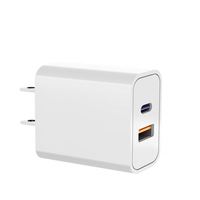 Prise murale universelle Usb c 40w Bloc de charge rapide Adaptateur secteur PD QC 2 ports Multiport Brick Type c Box Chargeur de voyage