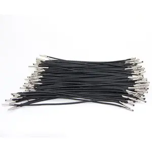 Penjualan Terbaik kabel elastis 2mm poliester bulat dengan duri klip logam kabel elastis ujung duri kabel elastis 2mm