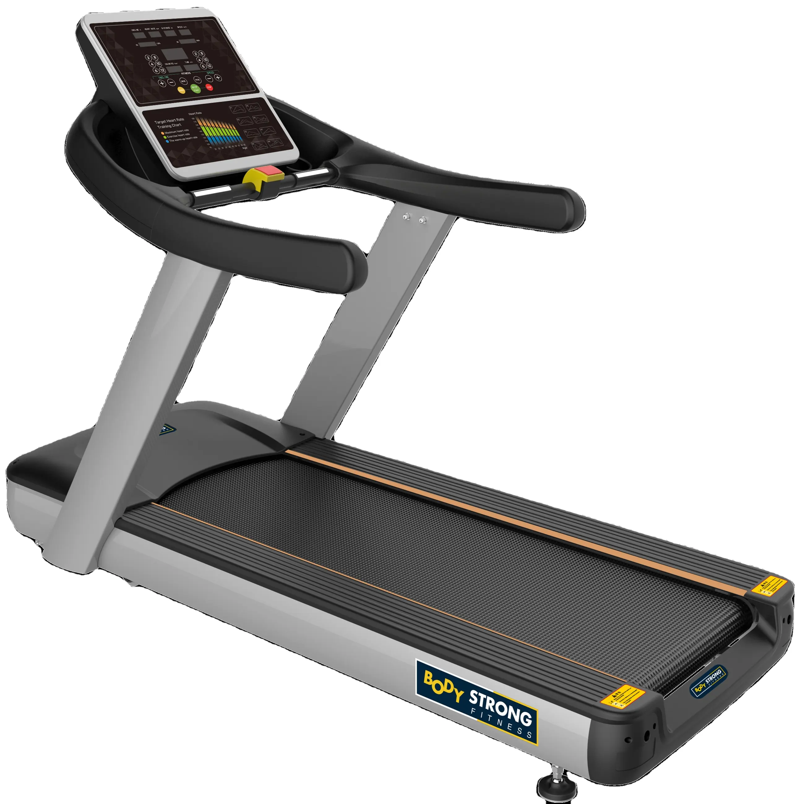 Máquina eléctrica para correr, equipo de fitness para gimnasio comercial para el hogar, cinta de correr motorizada con pantalla
